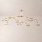 Lilia Smoke Glass Round Chandelier