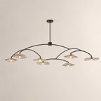 Lilia Smoke Glass Round Chandelier