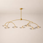 Lilia Smoke Glass Round Chandelier
