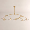 Lilia Smoke Glass Round Chandelier