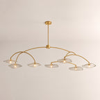 Lilia Smoke Glass Round Chandelier