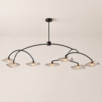 Lilia Smoke Glass Round Chandelier