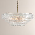 Lime 4-Tier Glass Round Chandelier - kimoylights