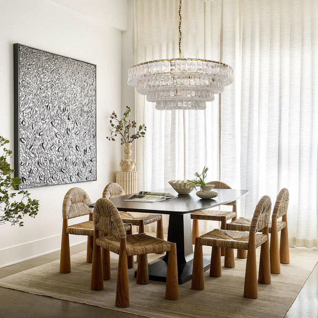 Lime 4-Tier Glass Round Chandelier - kimoylights