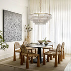 Lime 4-Tier Glass Round Chandelier - kimoylights