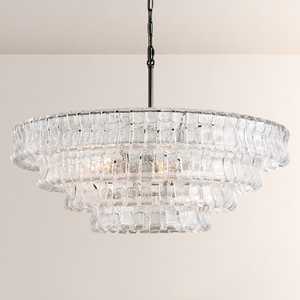 Lime 4-Tier Glass Round Chandelier - thebelacan