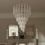 Murano Chandelier 75 Drops Transparent
