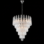Murano Chandelier 75 Drops Transparent