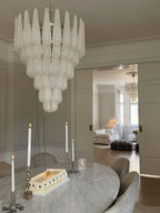 Murano Chandelier 75 Drops Transparent