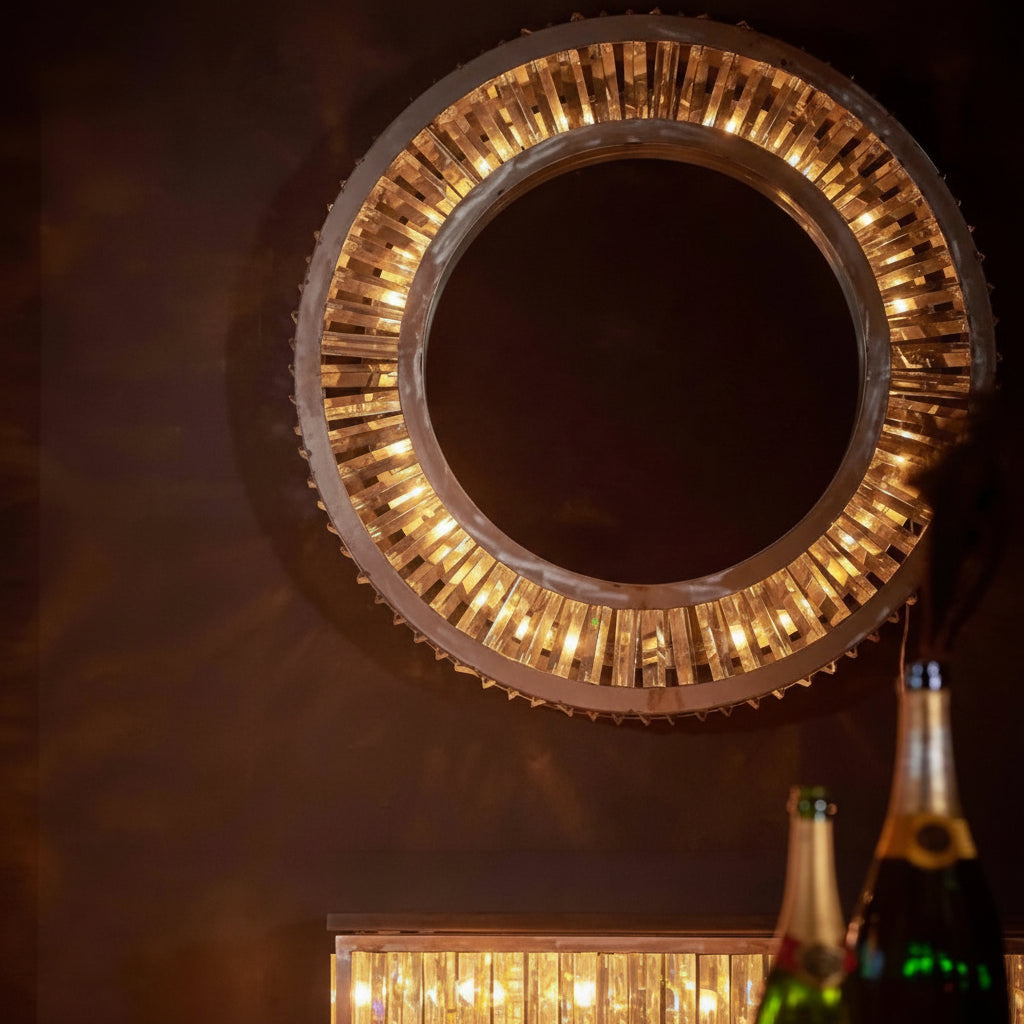 Lita Flush Mount Round Chandelier - kimoylights