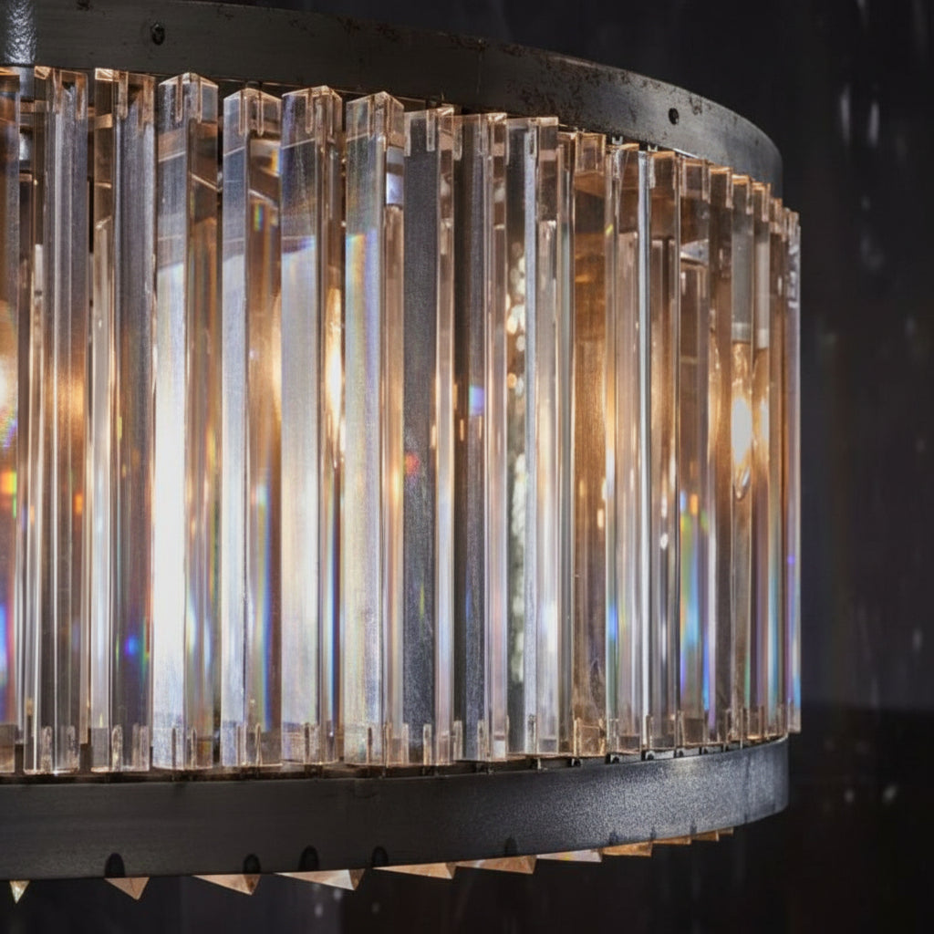 Lita Glass Round Chandelier - kimoylights
