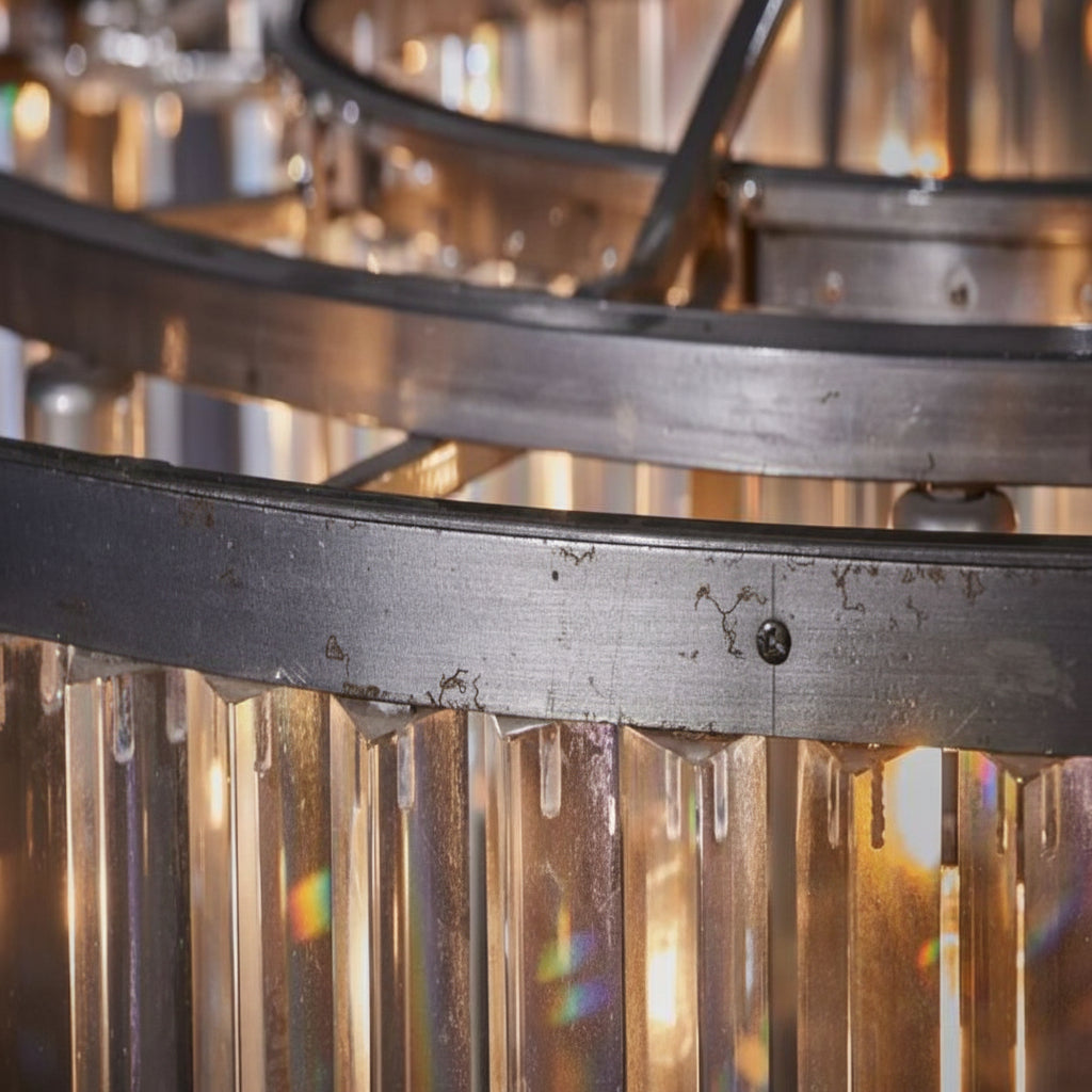 Lita Glass Round Chandelier -kimoylights