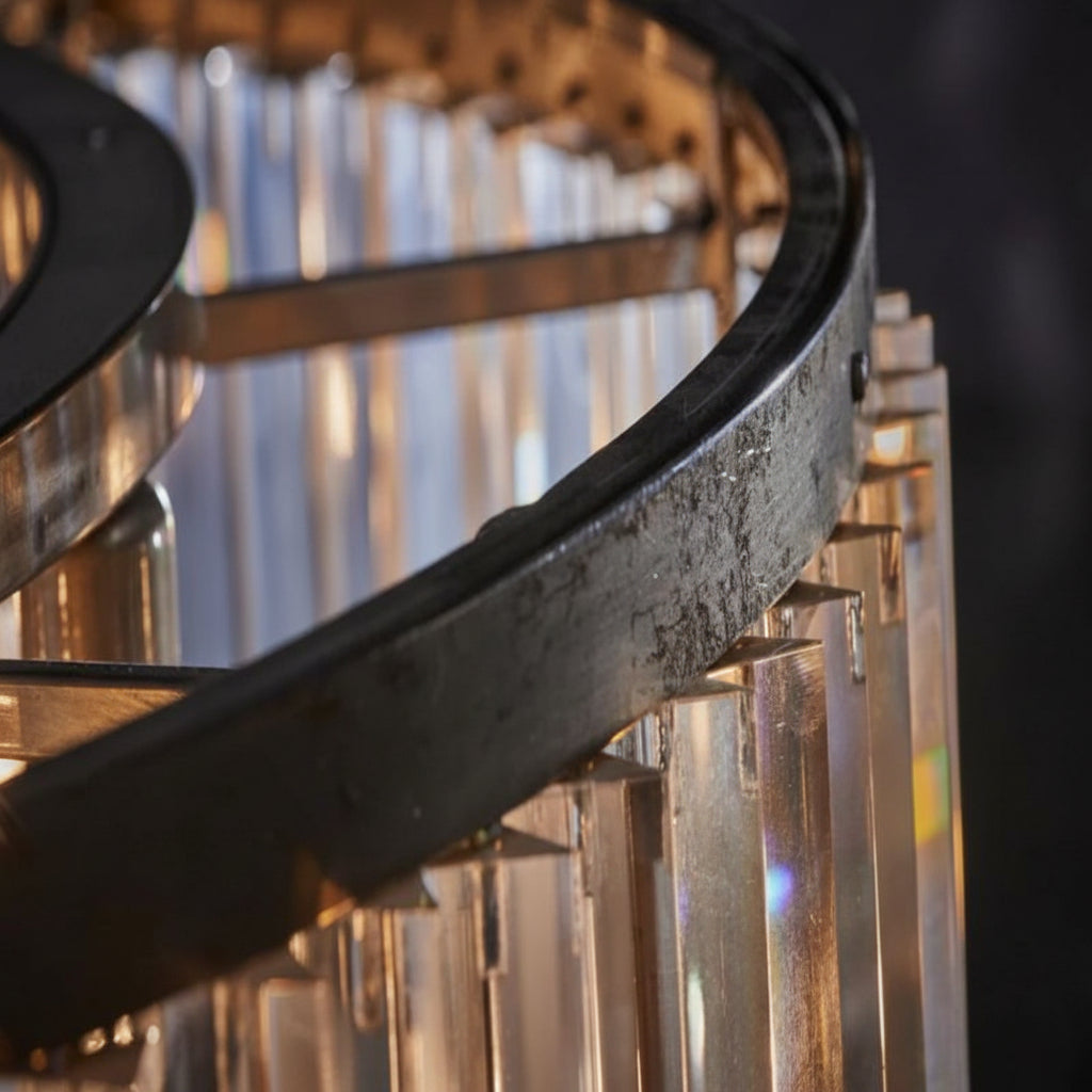 Lita Glass Round Chandelier - kimoylights