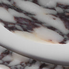 LuminaVein Oval Marble Flush Mount
