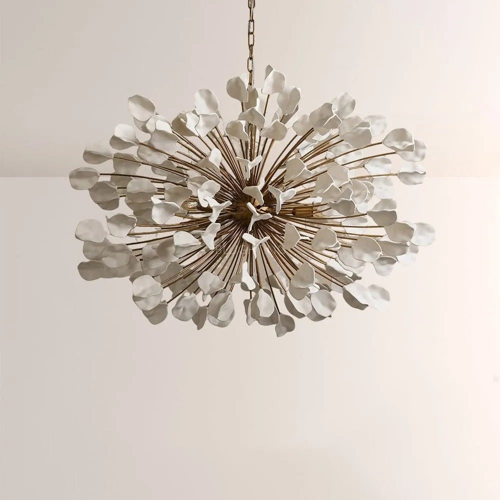 Lunareo Ceramic Leaves Chandelier 42D