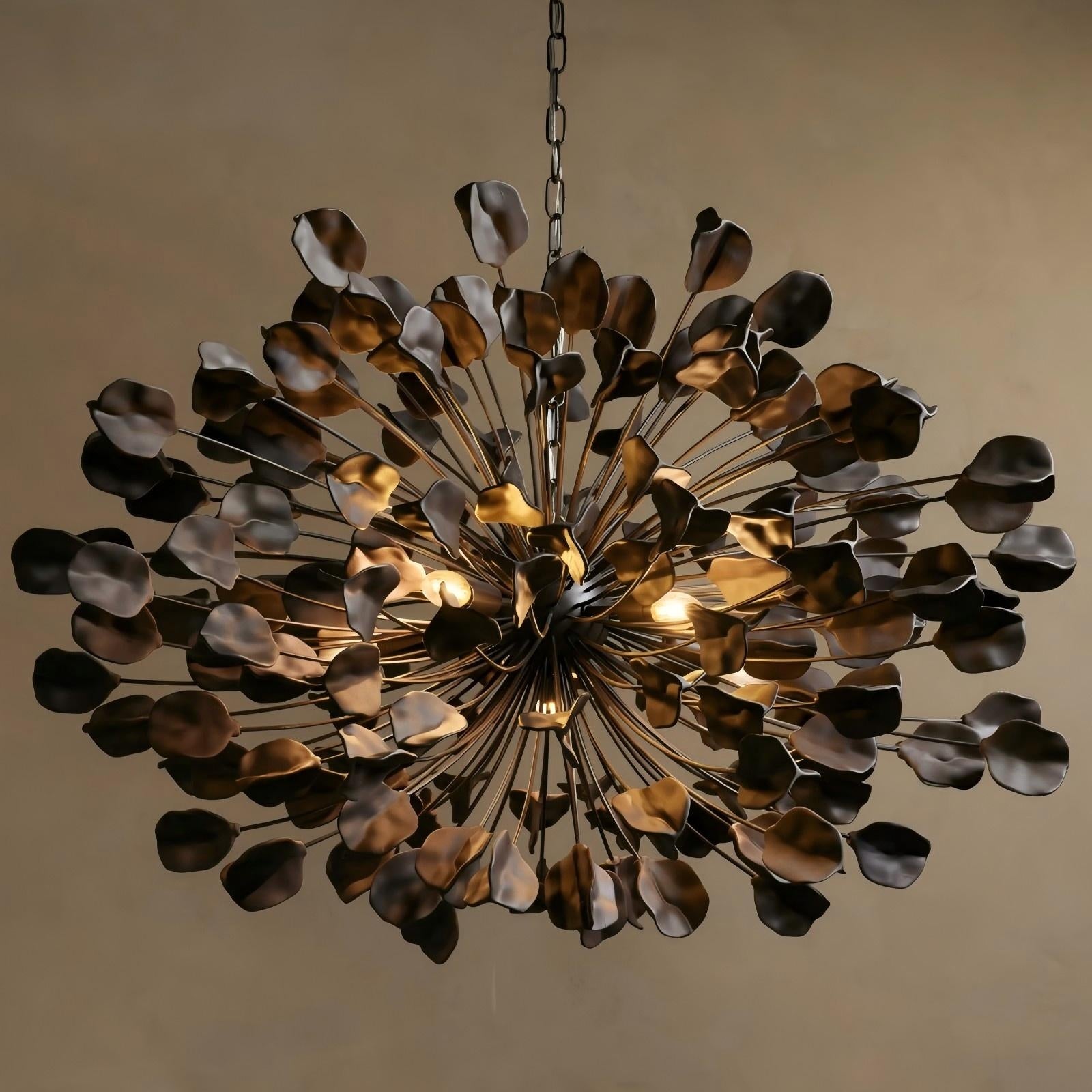 Lunareo Ceramic Leaves Chandelier 42D