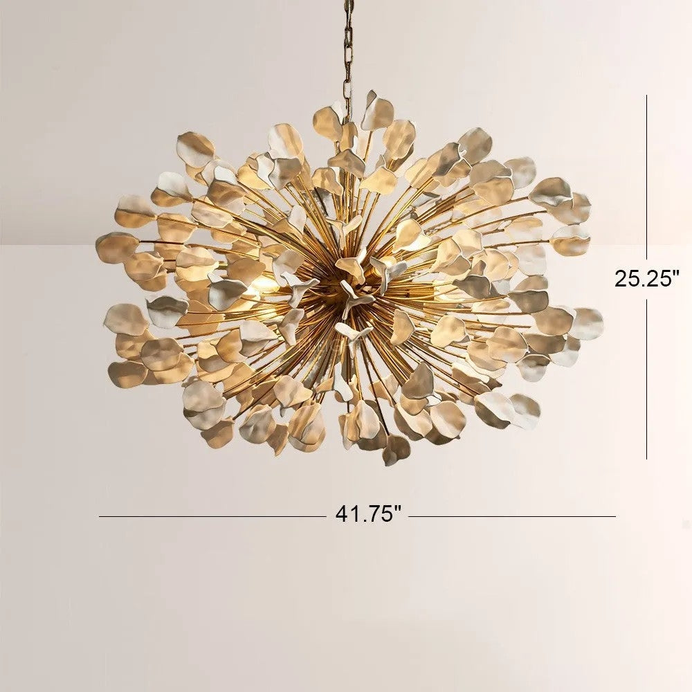 Lunareo Ceramic Leaves Chandelier 42D