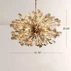 Lunareo Ceramic Leaves Chandelier 42D