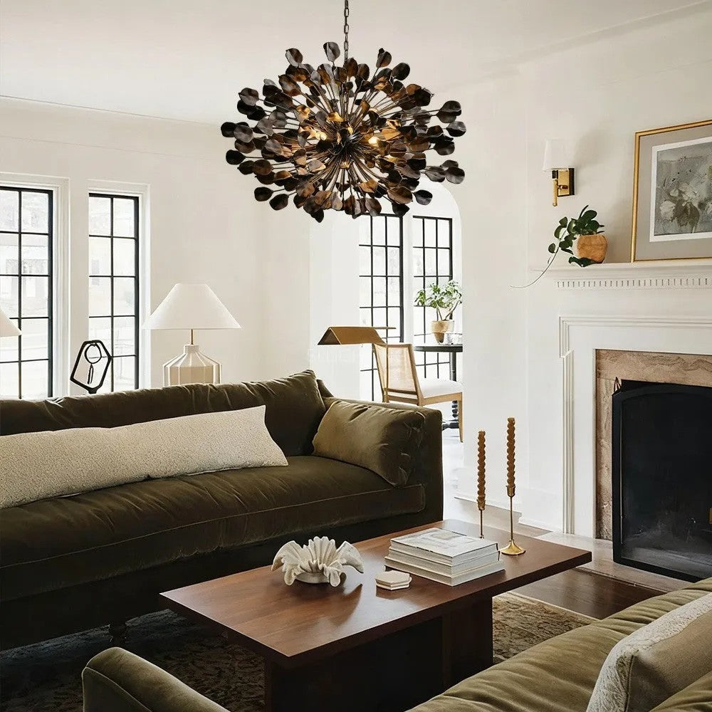 Lunareo Ceramic Leaves Chandelier 42D
