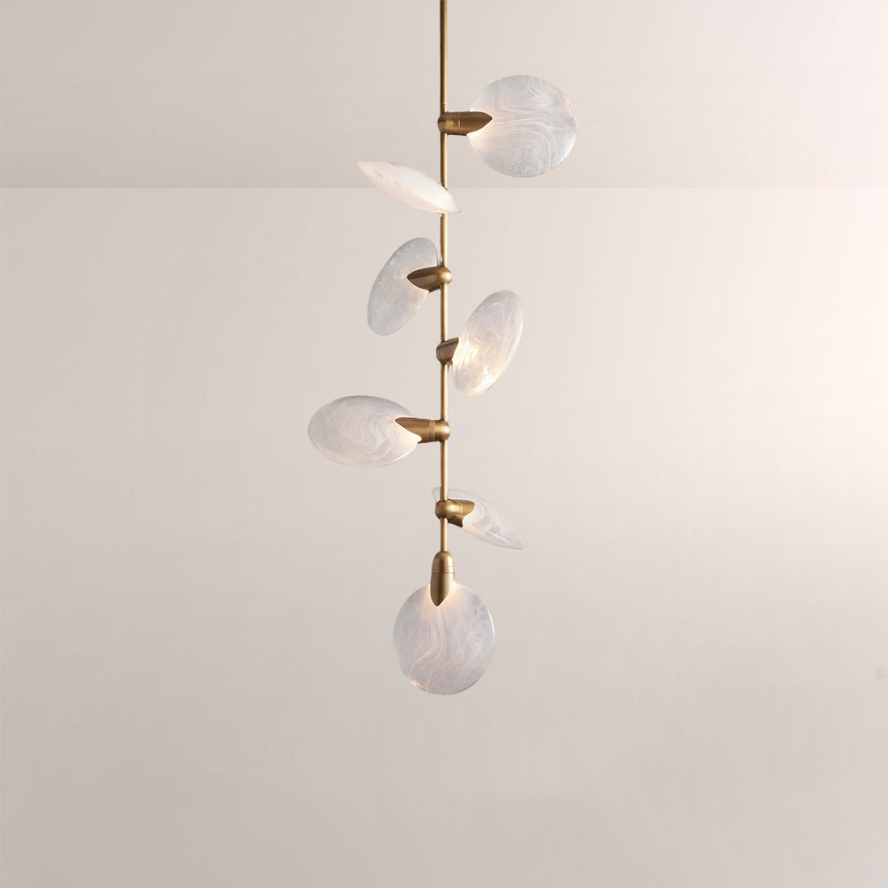 Lylo Nautilus Glass Disc Pendant