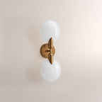 Lylo Textured Glass Double Wall Sconce