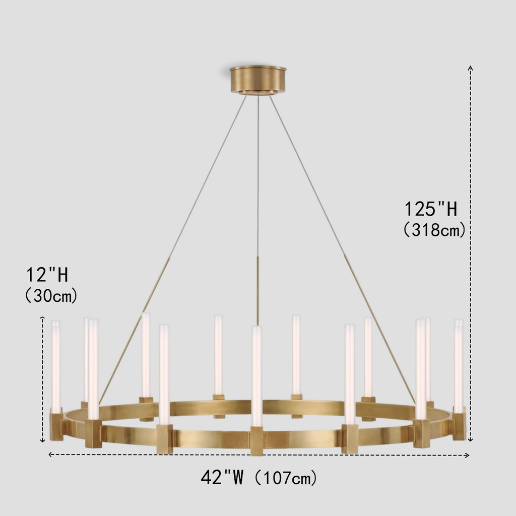 Cannele Candlestick Round Chandelier