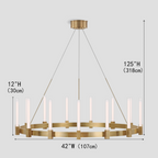 Cannele Candlestick Round Chandelier