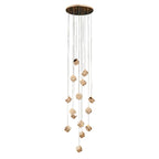 Magic Cube Crystal Staircase Chandelier