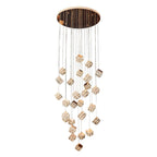 Magic Cube Crystal Staircase Chandelier