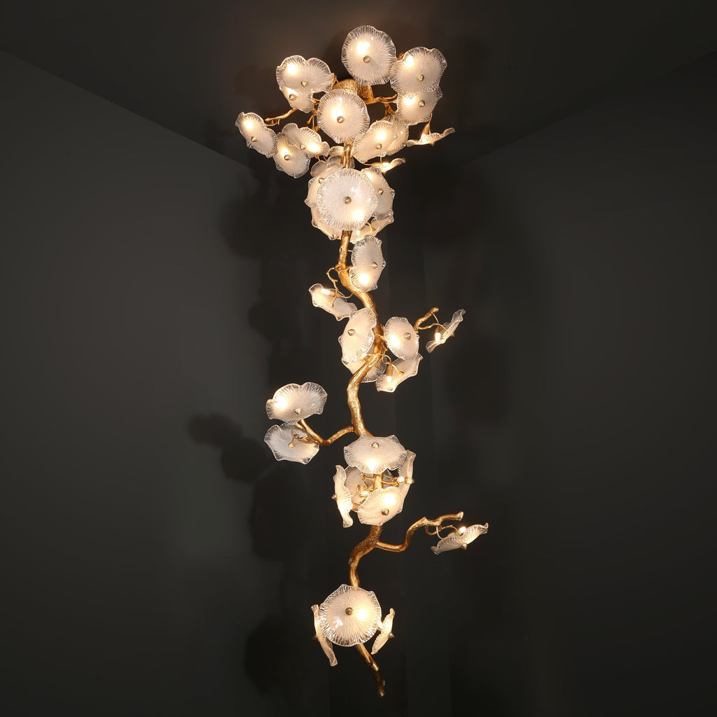 Magnolia Modern Luxury Branch Chandelier For Staircase- kimoylights