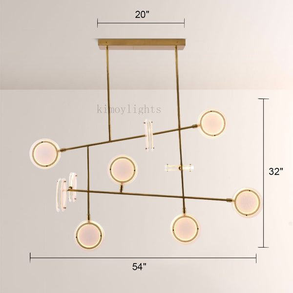Mandel Linear Chandelier