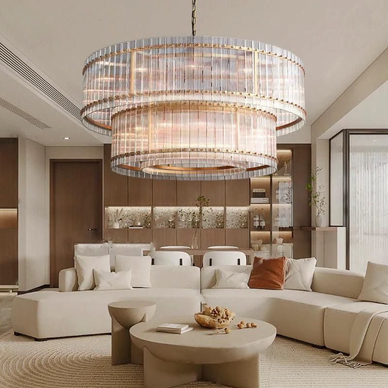 Mara Two-Tier Luxury Round Chandelier 60''