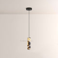 Vitrella Swirl-Accent Marble Cylinder Pendant
