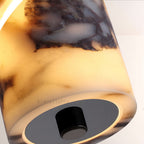 Vitrella Swirl-Accent Marble Cylinder Pendant