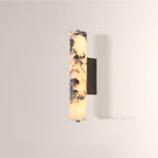 MarbleGlow Cylindrical Marble Wall Sconce