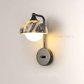 MarbleGlow Dome-Shade Globe Accent Wall Sconce