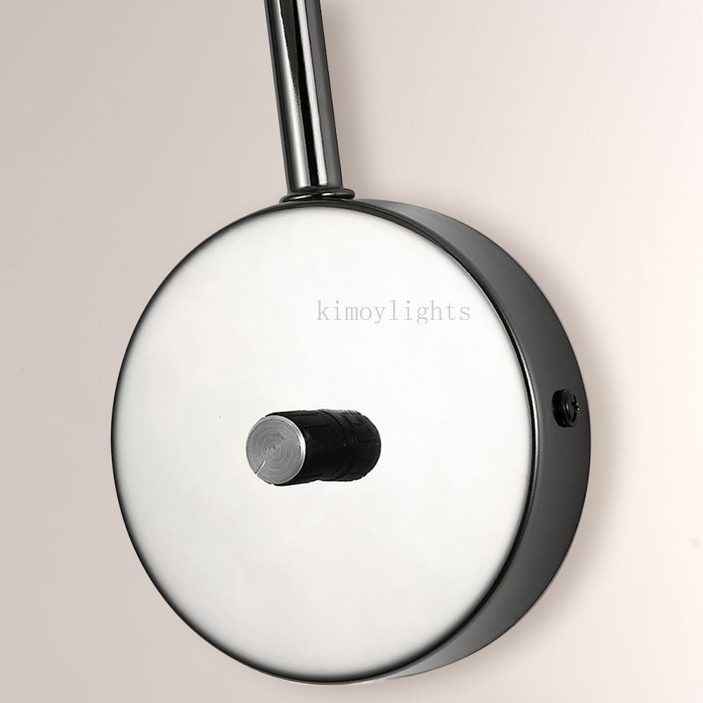 MarbleGlow Dome-Shade Globe Accent Wall Sconce