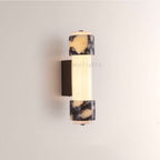MarbleGlow Dual-Marble Cylinder Wall Sconce