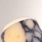 MarbleGlow Dual-Marble Cylinder Wall Sconce