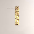 MarbleGlow Herringbone-Marble Vertical Wall Sconce