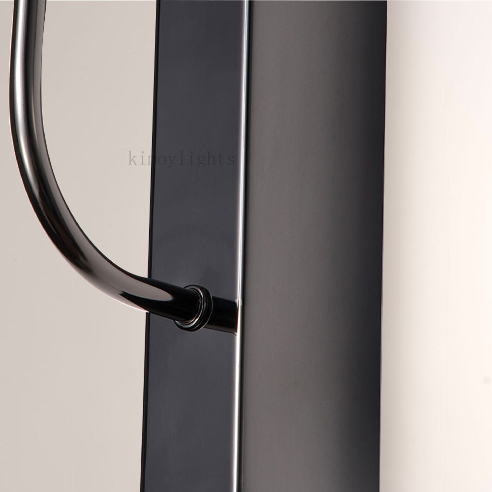 MarbleGlow Linear-Mount Disc Marble Wall Sconce