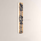 MarbleGlow Linear Slab Marble Wall Sconce