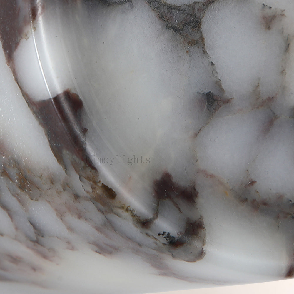 MarbleGlow Organic-Form Marble Wall Sconce
