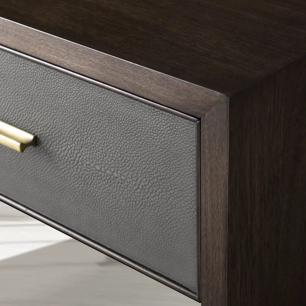 Marlow Shagreen Embossed Nightstand
