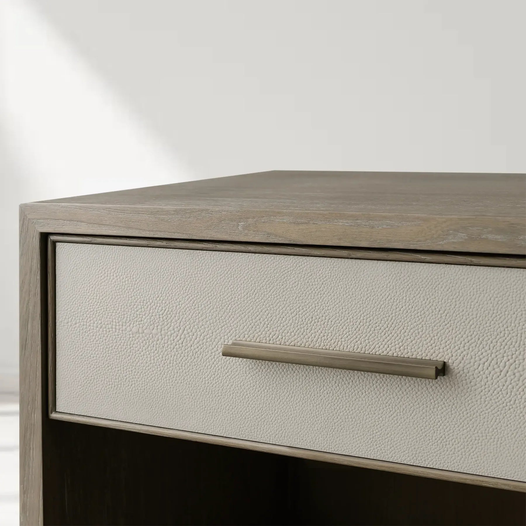 Marlow Shagreen Embossed Nightstand