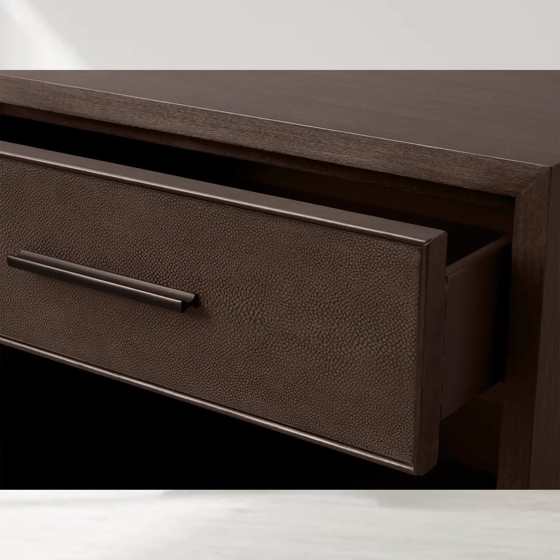 Marlow Shagreen Embossed Nightstand