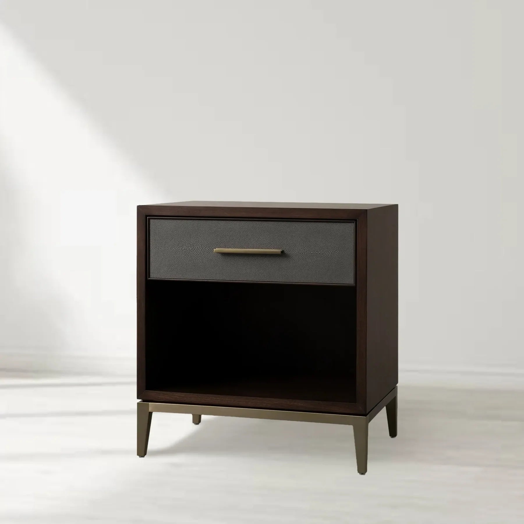 Marlow Shagreen Embossed Nightstand