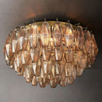 Merry Smoke Glass Flushmount 22''