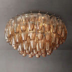 Merry Smoke Glass Flushmount 22''