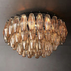 Merry Smoke Glass Flushmount 22''